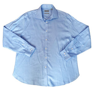 Michael Kors Light Blue Button Down Shirt Mens Size XL
